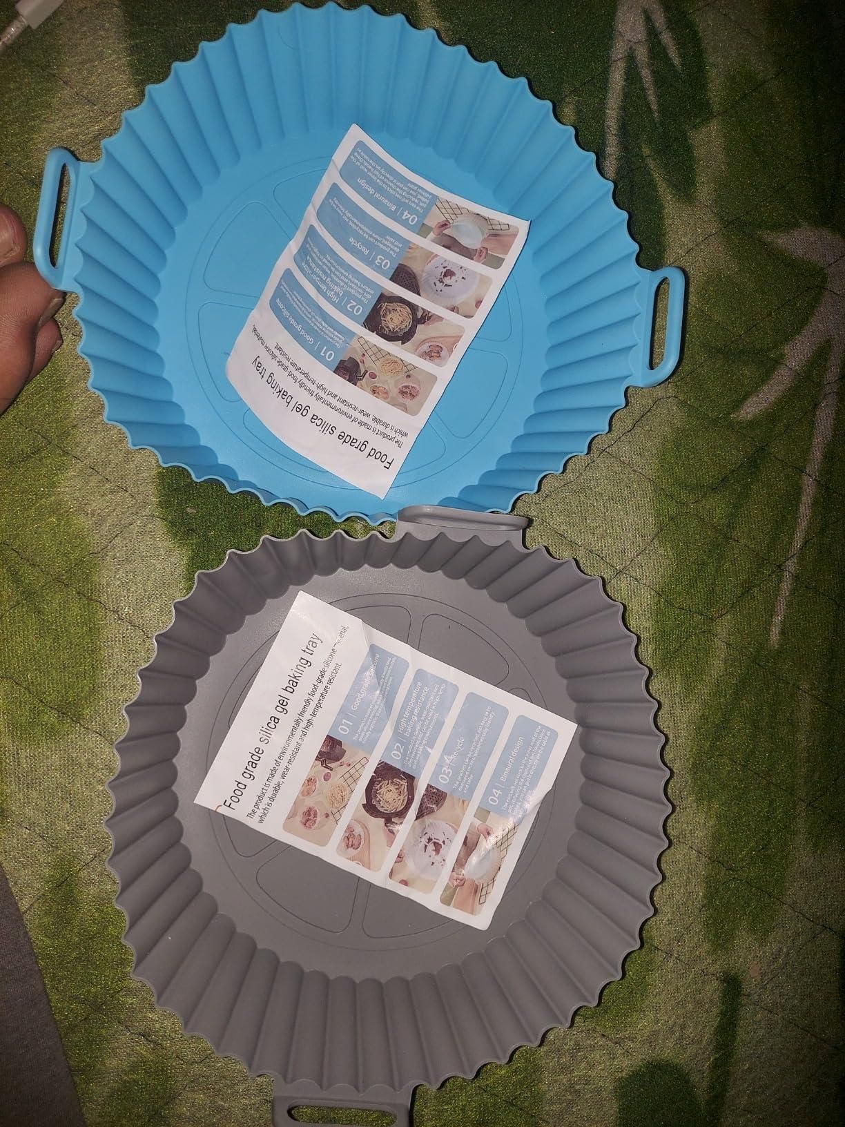 Reusable Silicone Air Fryer Baking Tray – Heat-Resistant, Non-Stick Mold (1 Pc)