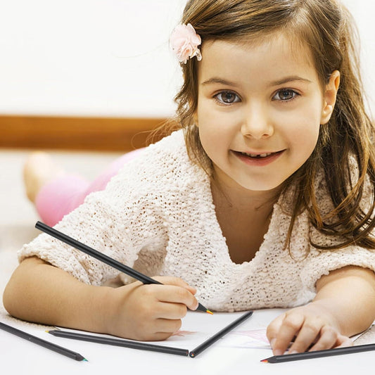 12-Piece Rainbow Pencils – Multicolor Pre-Sharpened Sketching & Writing Set