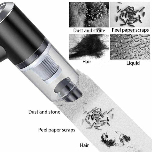 Portable Air Duster & Wireless Vacuum Cleaner – Compact Rechargeable Dust Blower