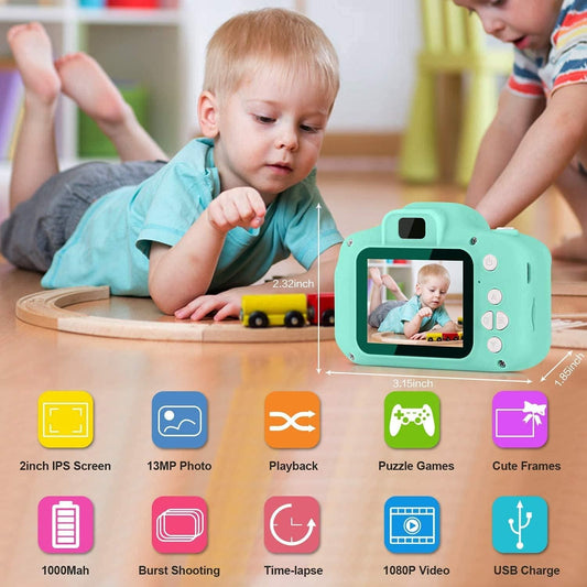 Kids Digital Video Camera – 3MP 1080P HD Mini Camera with Image Stabilization