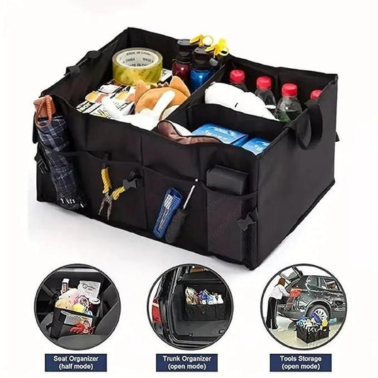Multipurpose Car Trunk Organizer – Heavy-Duty, Foldable Storage Box for Cars & SUVs