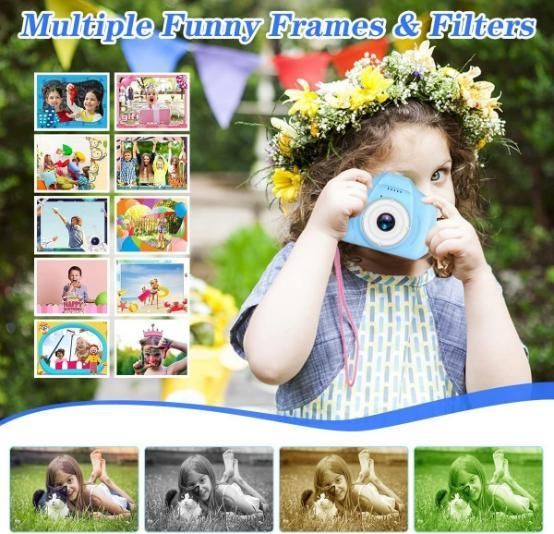 Kids Digital Video Camera – 3MP 1080P HD Mini Camera with Image Stabilization
